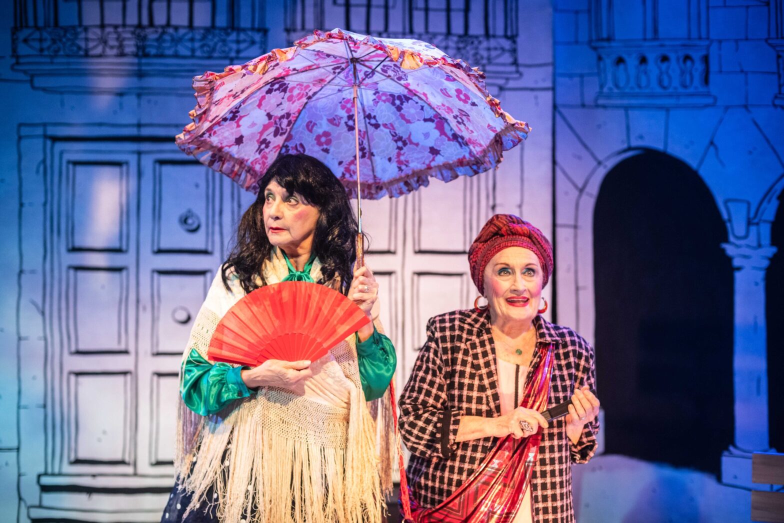Escena de la obra “Las dos en punto”.