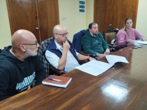 Integrantes de ADEOM Lavalleja Fernanda Correa, Sergio Charquero, Nicolás Migues y Eduardo Pérez.