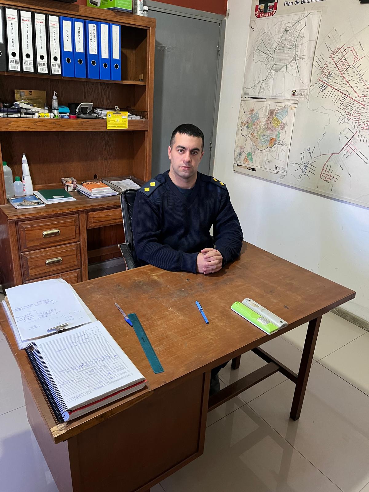 Jefe de Bomberos Juan Aria