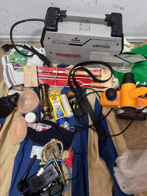 Objetos incautados al autor del hurto del cómite (Foto: Prensa Jefatura de Policía de Lavalleja)