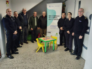 Entregan tres rincones infantiles a la Jefatura de Policía de Lavalleja