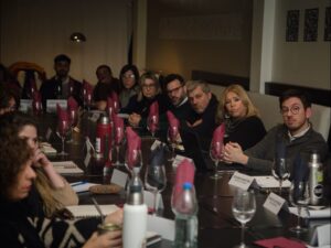 Felipe de los Santos en el primer gabinete de directores convocado por el intendente Ximénez