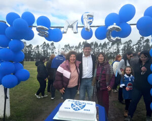 Yliana junto a su mamá Graciela Fernández y su hermano Sebastián Zeballos