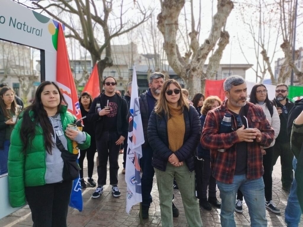 Trabajadores presentes en el acto