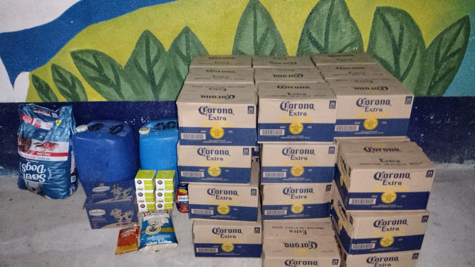 Mercadería en infracción aduanera intervenida en José Pedro Varela (Foto: Prensa Jefatura de Policía de Lavalleja)