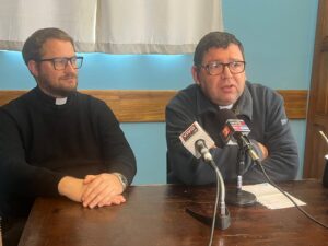 Giacomo Marinucci y Fernando Pereira de la Parroquia Santa Teresita