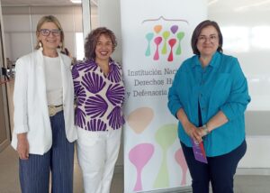 Carina Soria, Yliana Zeballos y Carmen Rodríguez
