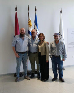 Ximénez e Yocco se reunieron con investigadora brasileña y la acompañaron a UTEC