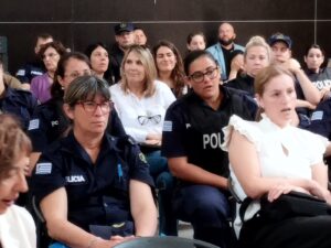 Colmado el salón de actos de UTU. 