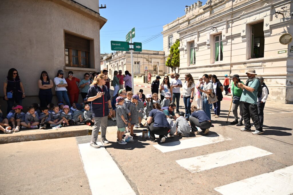 Jornada con intervención de pictogramas en cebras a cargo de niños de Primaria