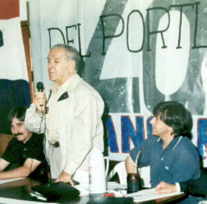 Hugo De Mello, José D'Elía y Ariel Núñez en el segundo encuentro del portland, realizado en Minas