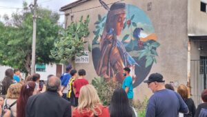 Obras que quedan para el acervo cultural del barrio (Foto: Gentileza Paola Ferreira) 