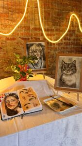 Variedad temática, colorido y mucha creatividad en el taller. 