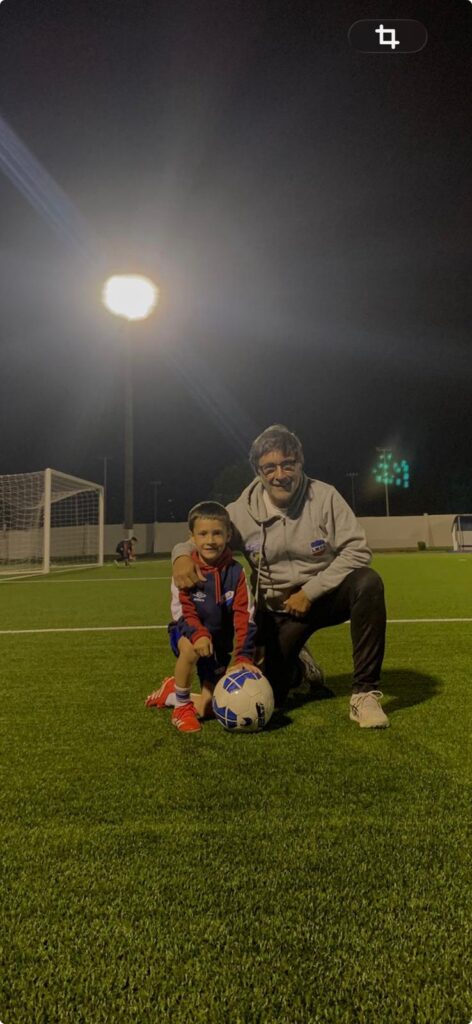 Gerardo Cano junto a su nieto, Juan Bautista García Cano.