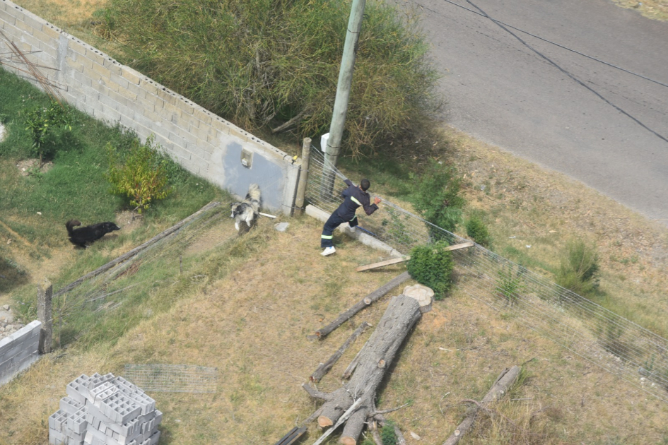 Una vista de la fuga del privado de libertad desde Campanero (Foto: Prensa Jefatura de Policía de Lavalleja)