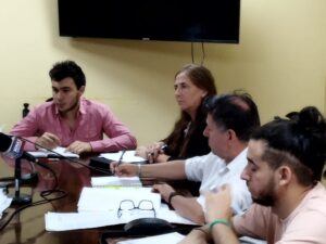 Integrantes de la comisión de Recepción