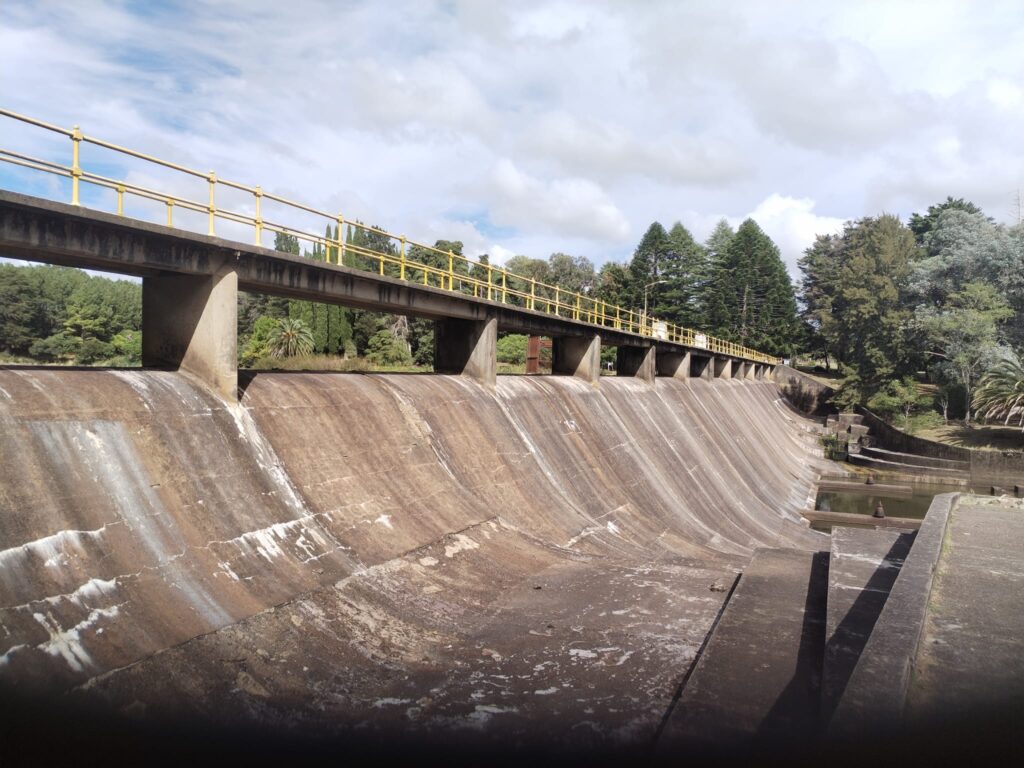 Una vista de la actual situación de la Represa de Minas