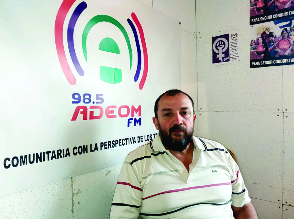 Sergio Charquero Larrosa, presidente de la Asociación de Empleados y Obreros Municipales (ADEOM) de Lavalleja.