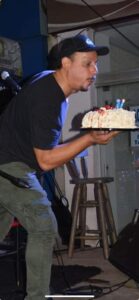 Diego Munúa, festejando los 30 años de Ki Joia, en el año 2014.