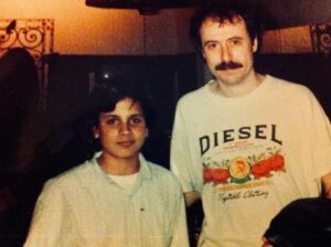 Año 1984. Un muy jovencito Nicolás Munúa junto a Jaime Roos