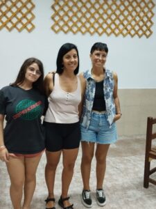 Martina Tomás, Natalia Dorta y Noelia Sejas