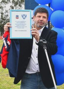 Sebastián Zeballos, presidente de Sportivo Minas