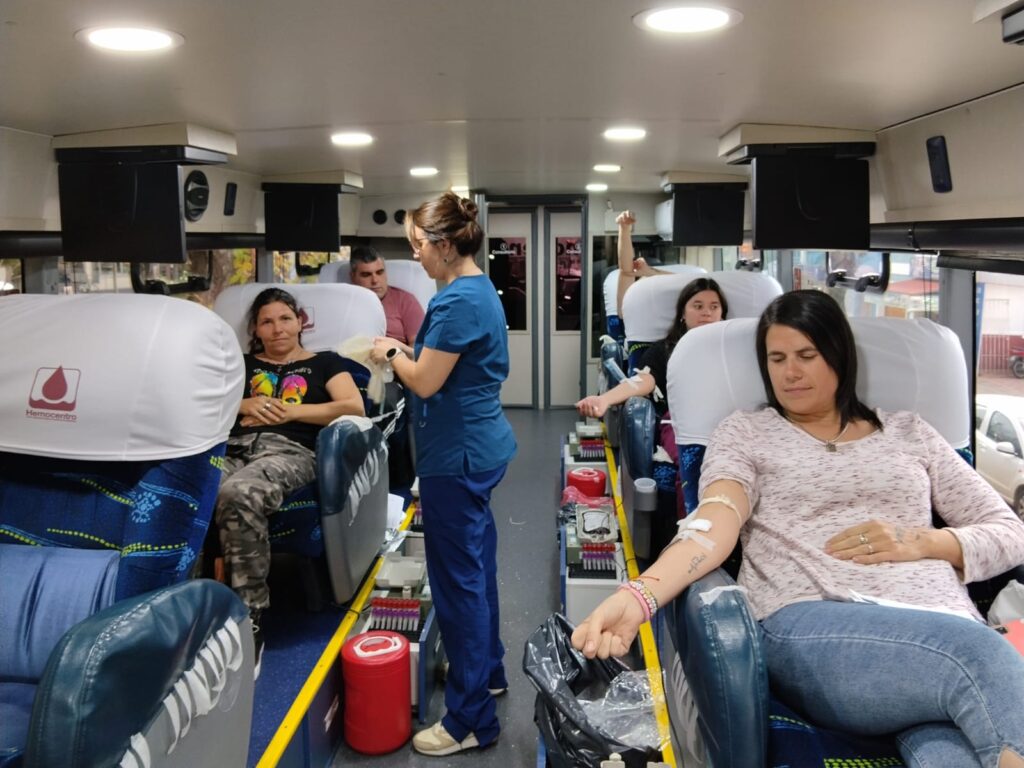 Se llevó a cabo una nueva jornada de donación de sangre en Minas