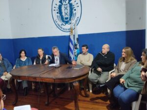 Dirigentes del Partido Nacional en ronda de prensa