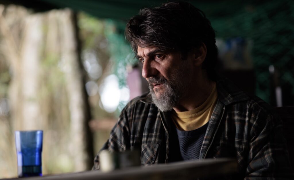 César Troncoso, el famoso actor uruguayo, durante la filmación. (Fuente: Comunicación IDL)