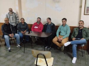 Representantes de distintos sindicatos locales.