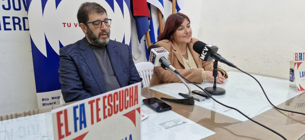 Fernando Pereira y Rossana Jaimés informaron sobre “El FA te escucha”.