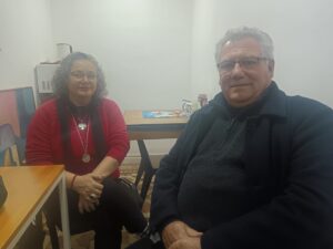 Magister Fernanda Alanís y profesor Julián Mazzoni.