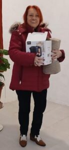 Alicia Silva, ganadora de la rifa que organizó la comisión del Complejo