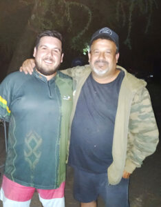 Fabián Cardoso y su hijo Mauricio.