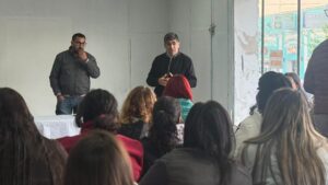 Javier Umpiérrez junto a Fernando Rodríguez del MVOT