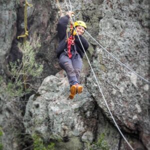 Rapeleando en el Arequita. Lo que se dice, adrenalina y diversión.