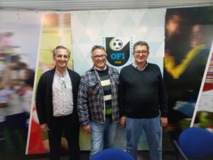 Álvaro Basaistegui delegado de la Liga Minuana, junto a los Consejeros de OFI Niver Arrigoni y Humberto Tellechea. (Foto Gentileza de Carlos Fernández Pereira).