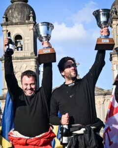 Juan García y Diego Aloy celebrando el primer puesto