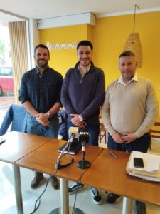 Emilio Cáceres, Maximiliano Fernández y Néstor Calvo, ediles de la Lista 10 Partido Colorado.