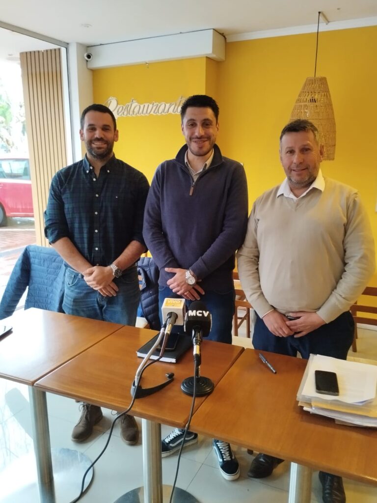 Emilio Cáceres, Maximiliano Fernández y Néstor Calvo, ediles de la Lista 10 Partido Colorado.