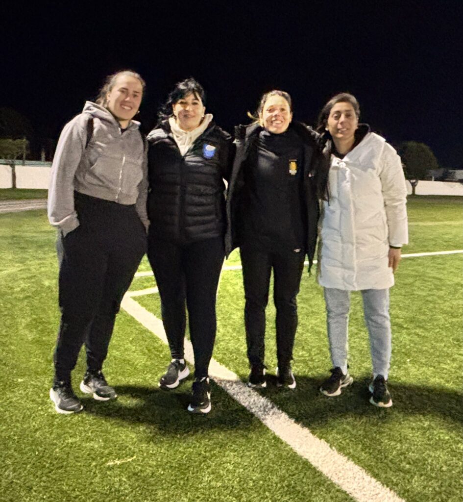 Integrantes de la cuarteta que conducirán la final a nivel femenino: Tatiana Velázquez, Karen Salazar, Shannon Rodríguez y Silvina Sosa.