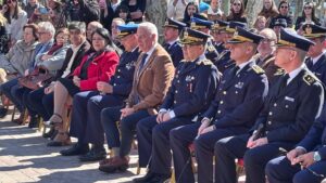 El ministro del Interior Carlos Negro acompañado de jerarcas nacionales y departamentales. 