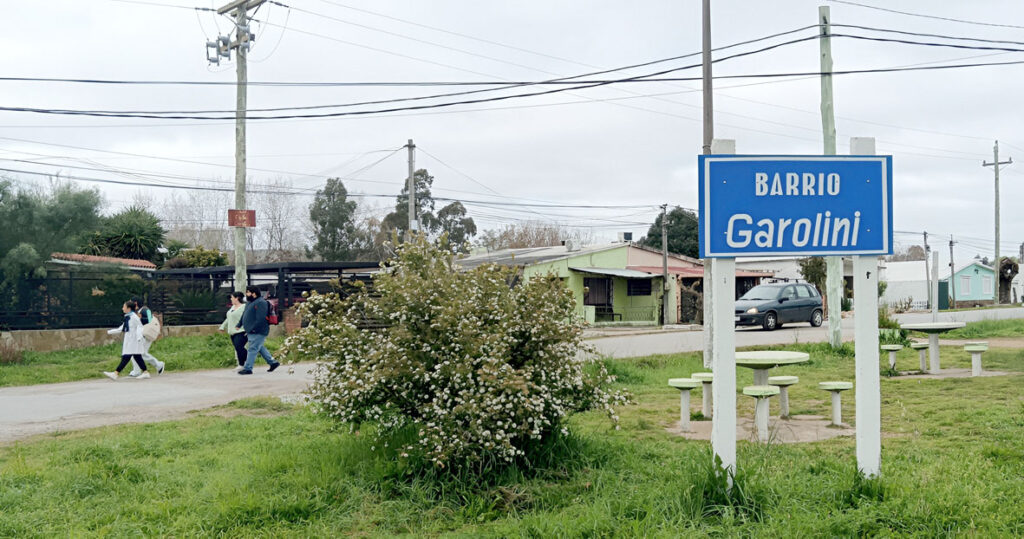 El barrio Garolini se fundó a influjo del trabajo en cantera Verdún.
