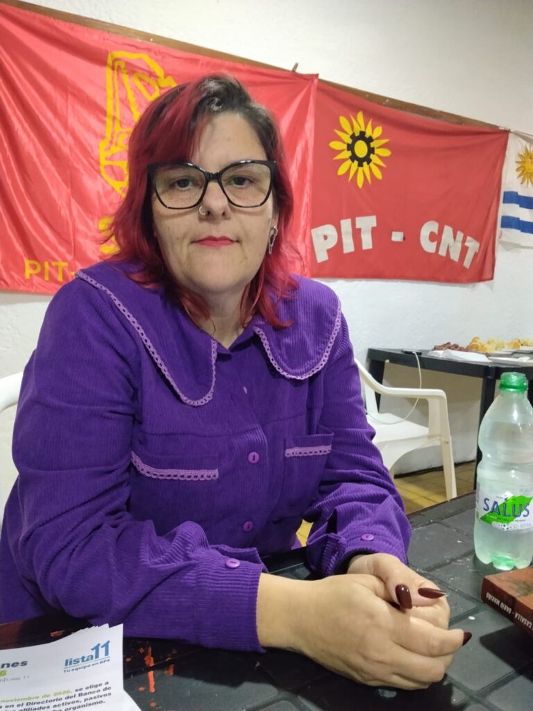 Carolina Spilman, vicepresidenta del PIT-CNT.