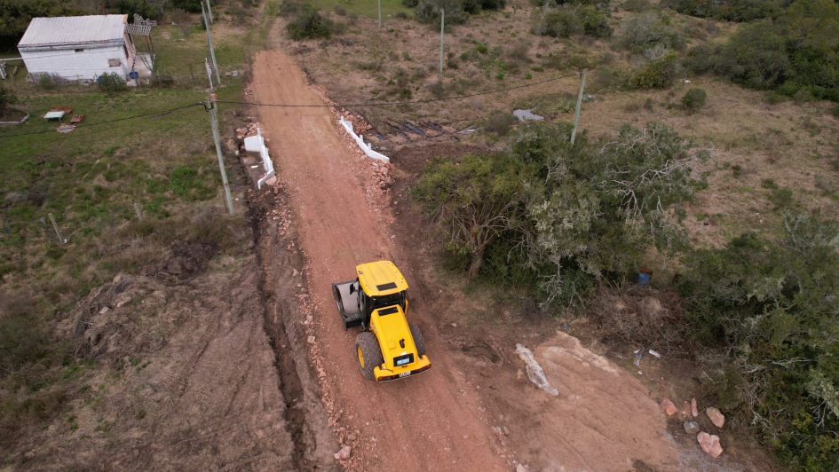 Vista aérea de las obras realizadas en Villa Serrana (Foto e información: Prensa IDL)