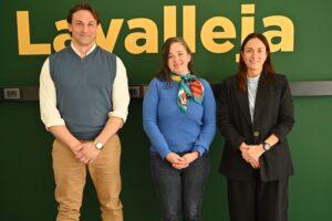 Giuliano Maraffi, Viviana Pritsch y Leticia Méndez, previo a la ronda de prensa (Foto: Prensa IDL)