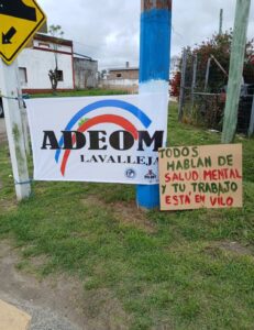 ADEOM Lavalleja informa a la ciudadanía del departamento sobre sus reivindicaciones (Foto: Facebook ADEOM)