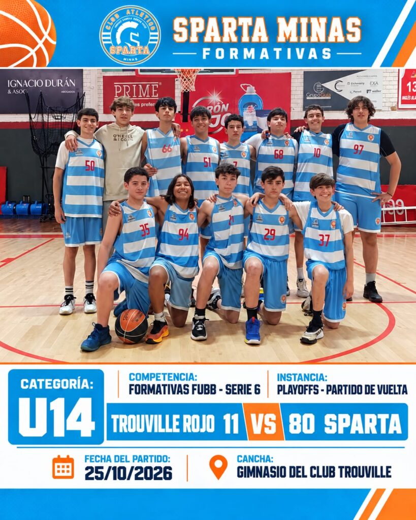 Plantel de categoría U14 de Sparta