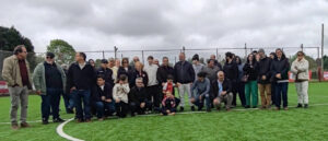 Autoridades de la IDL, MTOP y del Club River Plate de Fútbol Infantil (Foto: MTOP)
