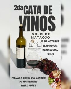La segunda cata de vinos de la Cooperativa de Viviendas Nuestro Sueño se realizará el próximo viernes en Solís de Mataojo.